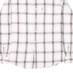 LEVI'S Mens White & Pink Check Cotton Blend Shirt L Casual Long Sleeve Classic