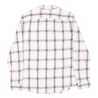 LEVI'S Mens White & Pink Check Cotton Blend Shirt L Casual Long Sleeve Classic