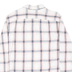 LEVI'S Mens White & Pink Check Cotton Blend Shirt L Casual Long Sleeve Classic