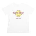 HARD ROCK CAFE Mens White New York Graphic T-Shirt M Short Sleeve Crew Neck