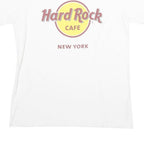 HARD ROCK CAFE Mens White New York Graphic T-Shirt M Short Sleeve Crew Neck
