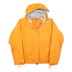 HELLY HANSEN Womens Yellow Outdoor Jacket M Polyester Hooded Zip Casual