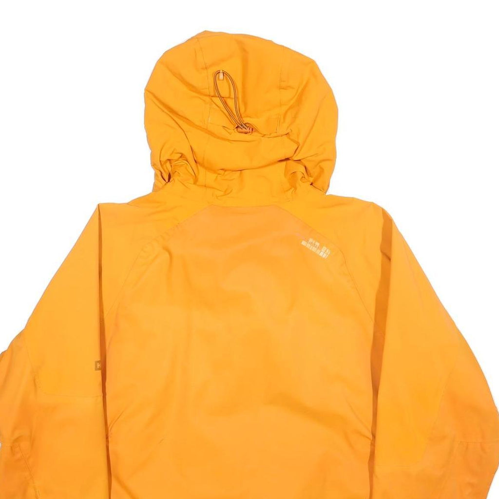 HELLY HANSEN Womens Yellow Outdoor Jacket M Polyester Hooded Zip Casual
