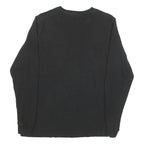 LEVI'S Mens Black Camouflage Graphic T-Shirt S Long Sleeve Crew Neck Cotton