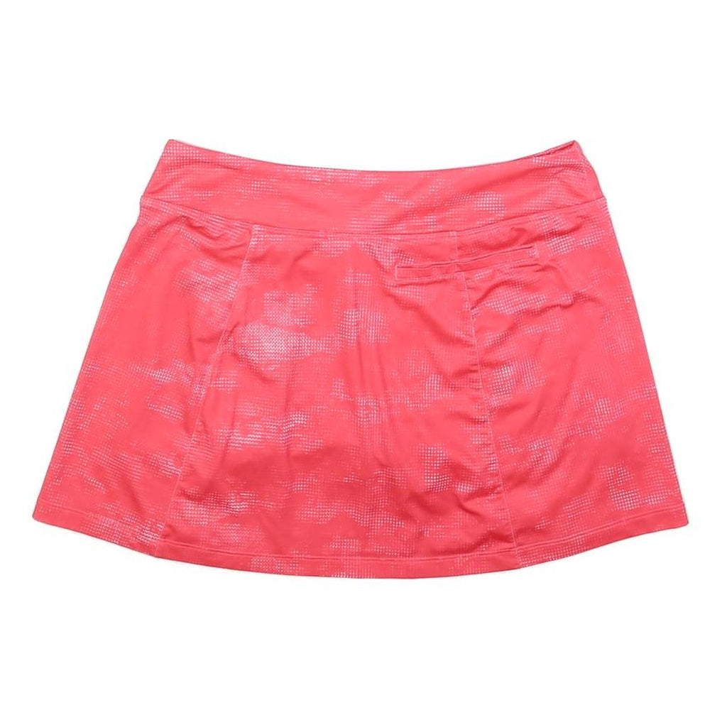 NIKE Womens Red Mini Cotton Blend Plain Skort M Sportswear Activewear Casual