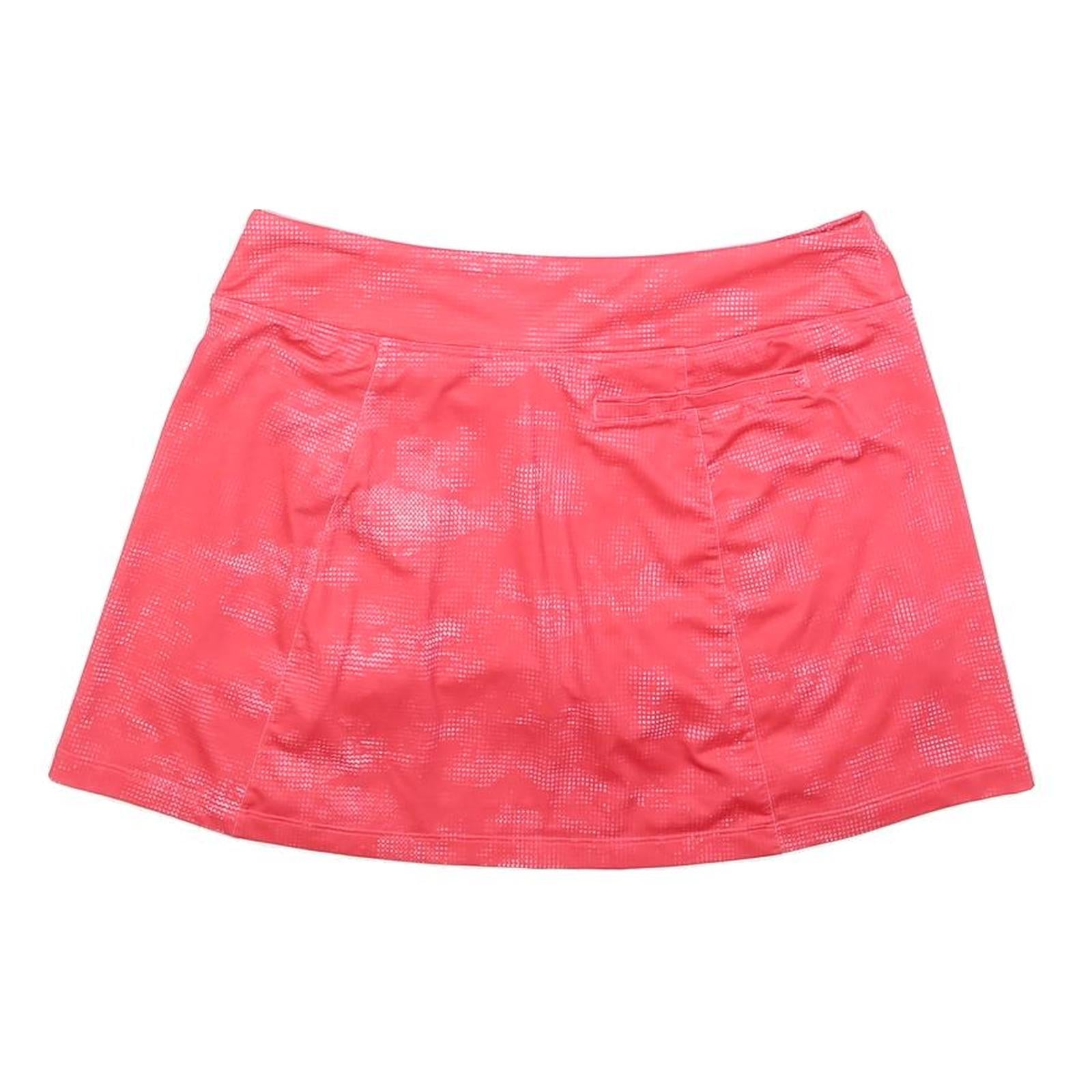 NIKE Womens Red Mini Cotton Blend Plain Skort M Sportswear Activewear Casual