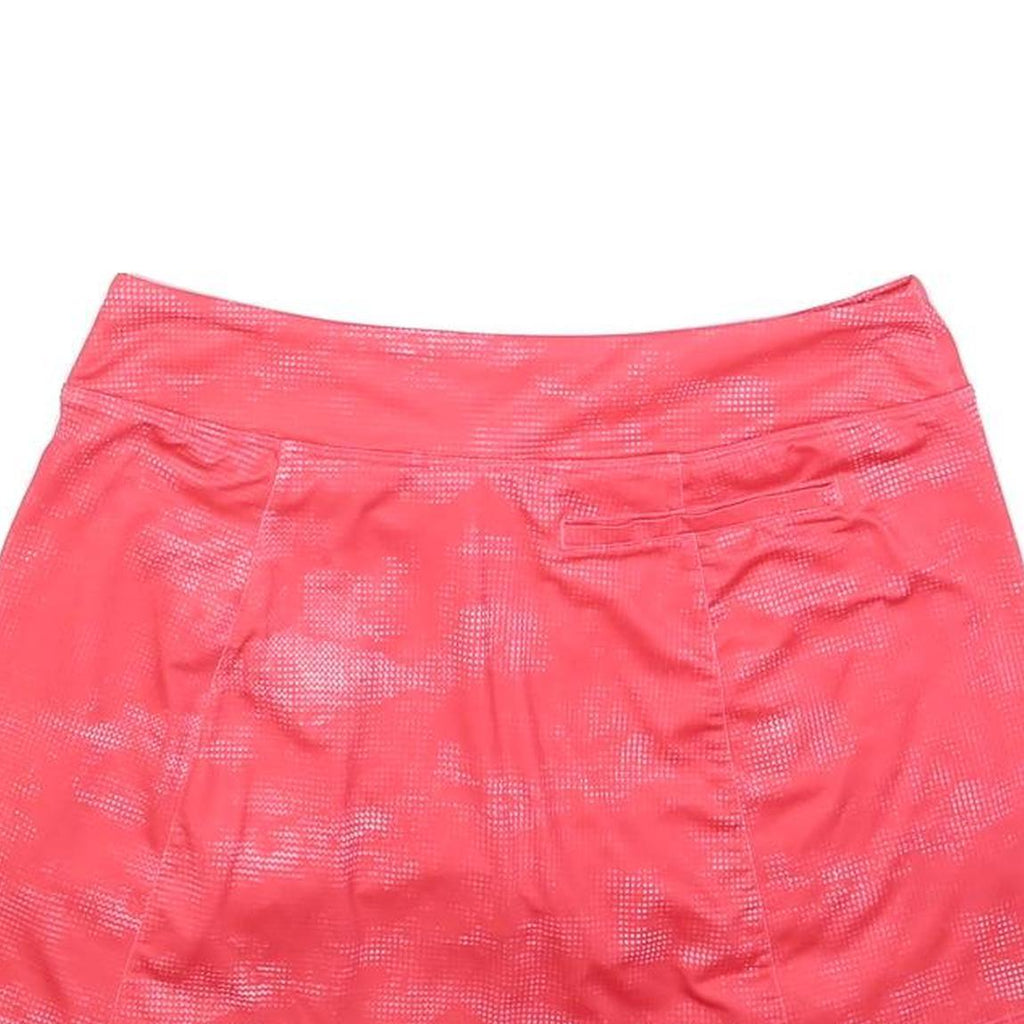 NIKE Womens Red Mini Cotton Blend Plain Skort M Sportswear Activewear Casual