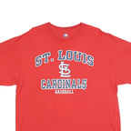 MLB Mens Red St Louis Cardinals Graphic T-Shirt XL Short Sleeve Crew Neck