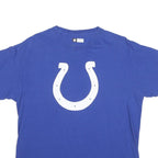 NFL Mens Blue Graphic T-Shirt L Short Sleeve Crew Neck Cotton Blend