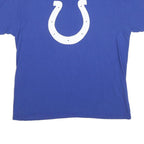 NFL Mens Blue Graphic T-Shirt L Short Sleeve Crew Neck Cotton Blend
