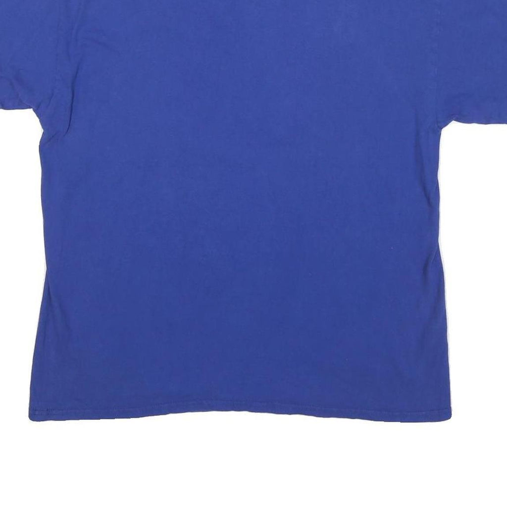 NFL Mens Blue Graphic T-Shirt L Short Sleeve Crew Neck Cotton Blend
