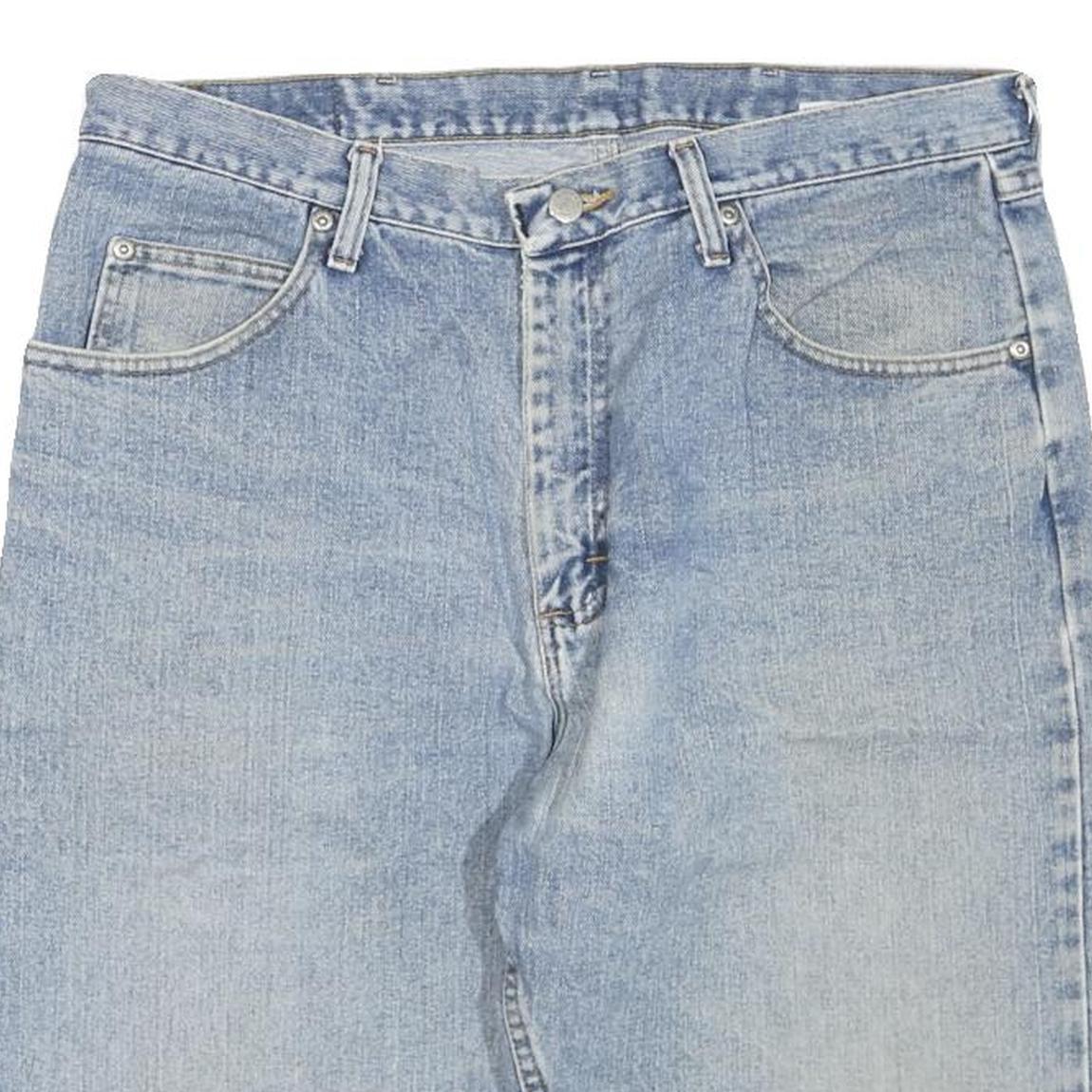 WRANGLER Mens Shorts Blue Denim Casual L W36 Summer Wear