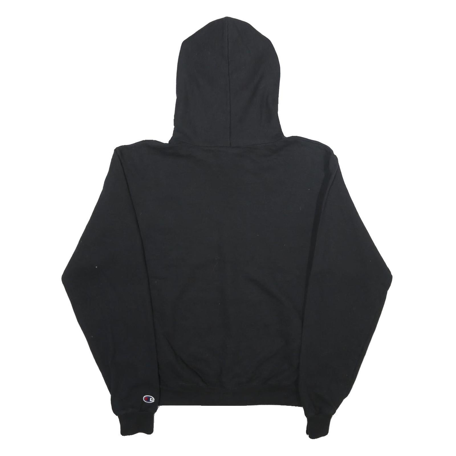 CHAMPION Mens Black Biola University Pullover Hoodie S Cotton Blend