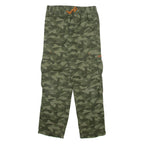 Camo Cargo Mens Trousers Green Regular Straight W28 L28