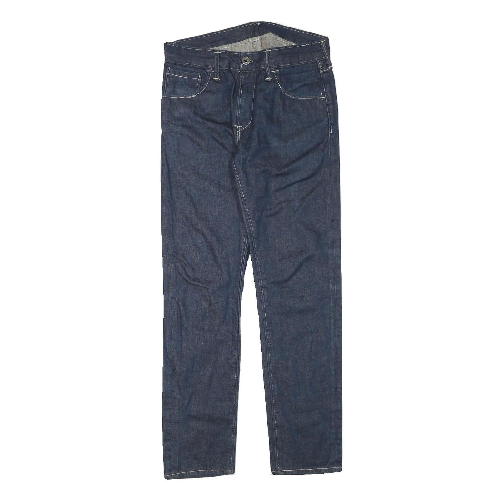 LEVI'S Mens Jeans Blue Regular Straight Denim Raw W30 L30 Classic Cotton Blend