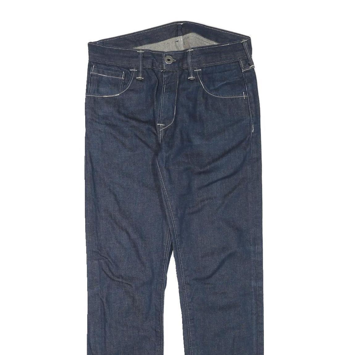 LEVI'S Mens Jeans Blue Regular Straight Denim Raw W30 L30 Classic Cotton Blend