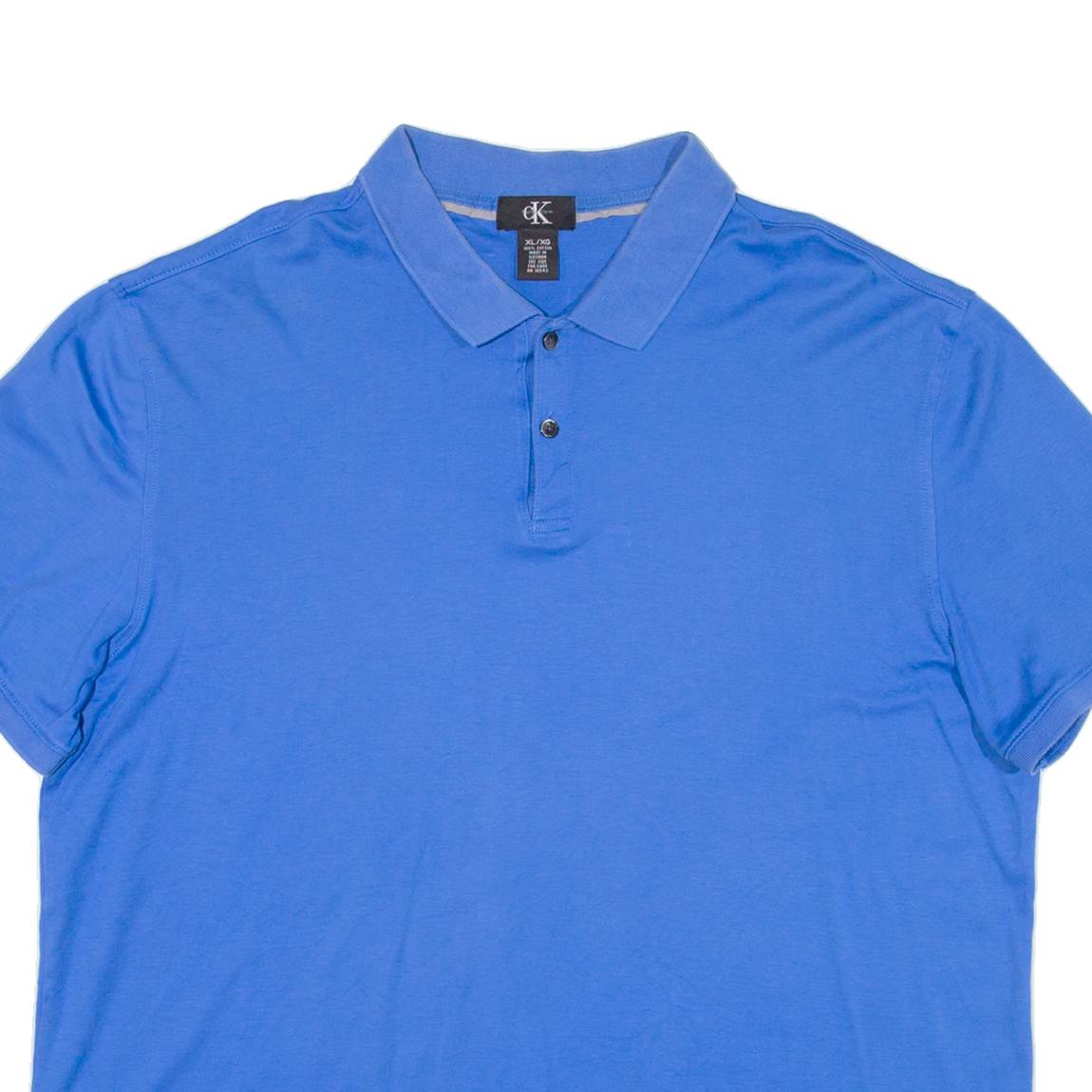 CALVIN KLEIN Womens Polo Shirt Blue XL