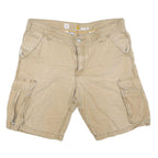 CARHARTT Mens Shorts Beige Casual Cargo Relaxed Fit L W36 Durable Cotton Blend