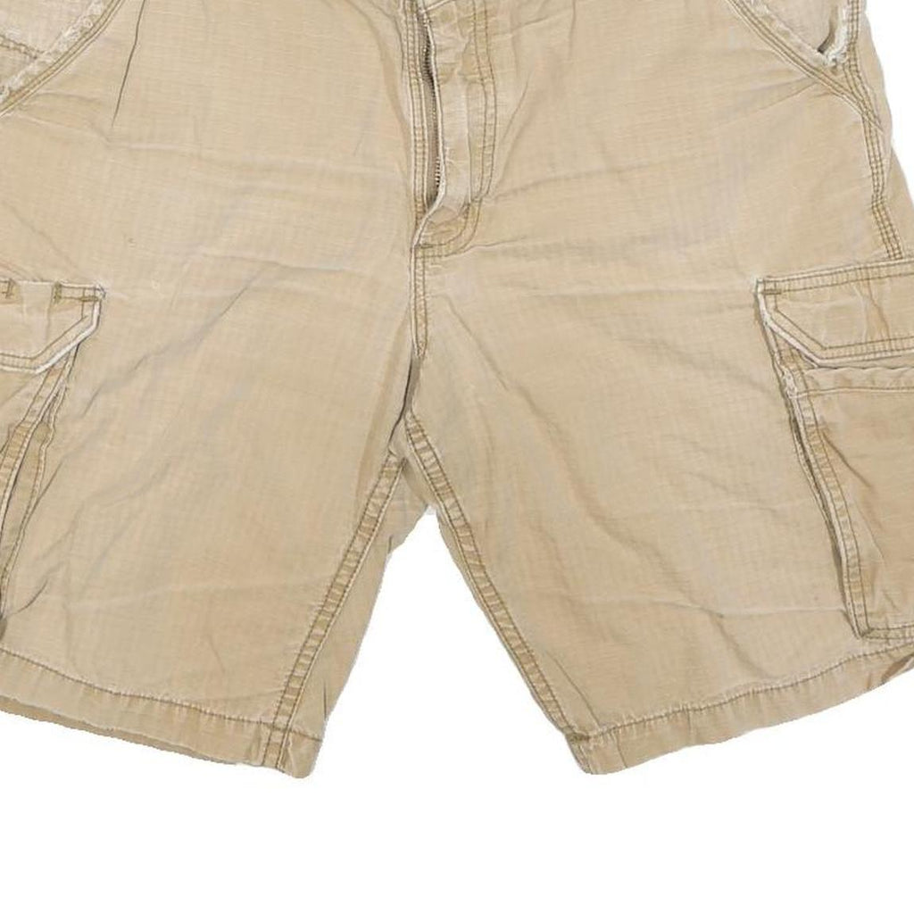 CARHARTT Mens Shorts Beige Casual Cargo Relaxed Fit L W36 Durable Cotton Blend