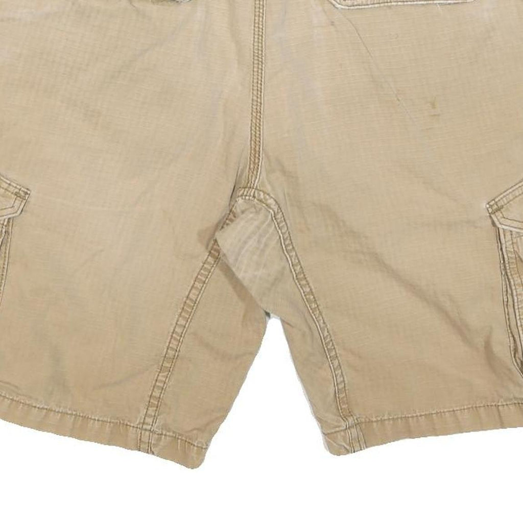 CARHARTT Mens Shorts Beige Casual Cargo Relaxed Fit L W36 Durable Cotton Blend