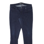 LEVI'S Womens Slim Blue Denim Jeans Zip W34 L32 Stylish Comfort Stretch