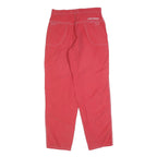 MONTAGNES Womens Polyester Blend Red Regular Fit Straight Leg Trousers W30 L32