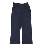 MOTHER KARENS Womens Blue & Navy Polyester Blend Regular Straight Woven Trousers