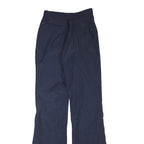 MOTHER KARENS Womens Blue & Navy Polyester Blend Regular Straight Woven Trousers