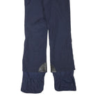 MOTHER KARENS Womens Blue & Navy Polyester Blend Regular Straight Woven Trousers