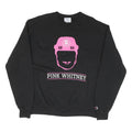 CHAMPION Mens Black Pink Whitney Crew Neck M Sweatshirt Graphic Print Cotton