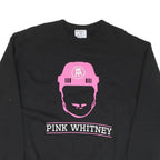 CHAMPION Mens Black Pink Whitney Crew Neck M Sweatshirt Graphic Print Cotton