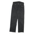 LEVI'S Mens Regular Zip Cotton Blend Black Waist W28 L29 Trousers Straight Fit