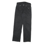 LEVI'S Mens Regular Zip Cotton Blend Black Waist W28 L29 Trousers Straight Fit