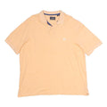 CHAPS Mens Peach Short Sleeve Plain Cotton Polo Shirt XL Classic Fit