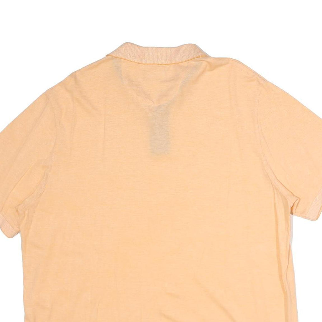 CHAPS Mens Peach Short Sleeve Plain Cotton Polo Shirt XL Classic Fit