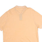 CHAPS Mens Peach Short Sleeve Plain Cotton Polo Shirt XL Classic Fit
