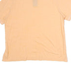 CHAPS Mens Peach Short Sleeve Plain Cotton Polo Shirt XL Classic Fit