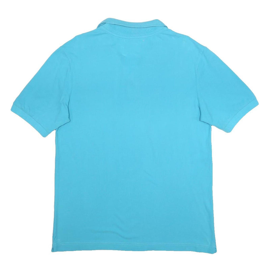KAPPA Mens Blue Short Sleeve Plain L Cotton Polo Shirt Casual Basic