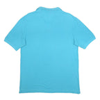 KAPPA Mens Blue Short Sleeve Plain L Cotton Polo Shirt Casual Basic