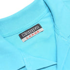 KAPPA Mens Blue Short Sleeve Plain L Cotton Polo Shirt Casual Basic