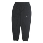 NIKE Mens Joggers Black M W28 L26 Slim Tapered Reflective Swoosh Logo