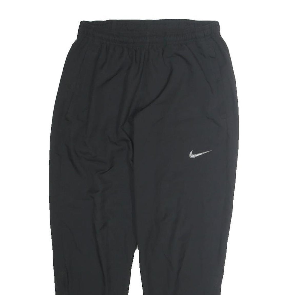 NIKE Mens Joggers Black M W28 L26 Slim Tapered Reflective Swoosh Logo