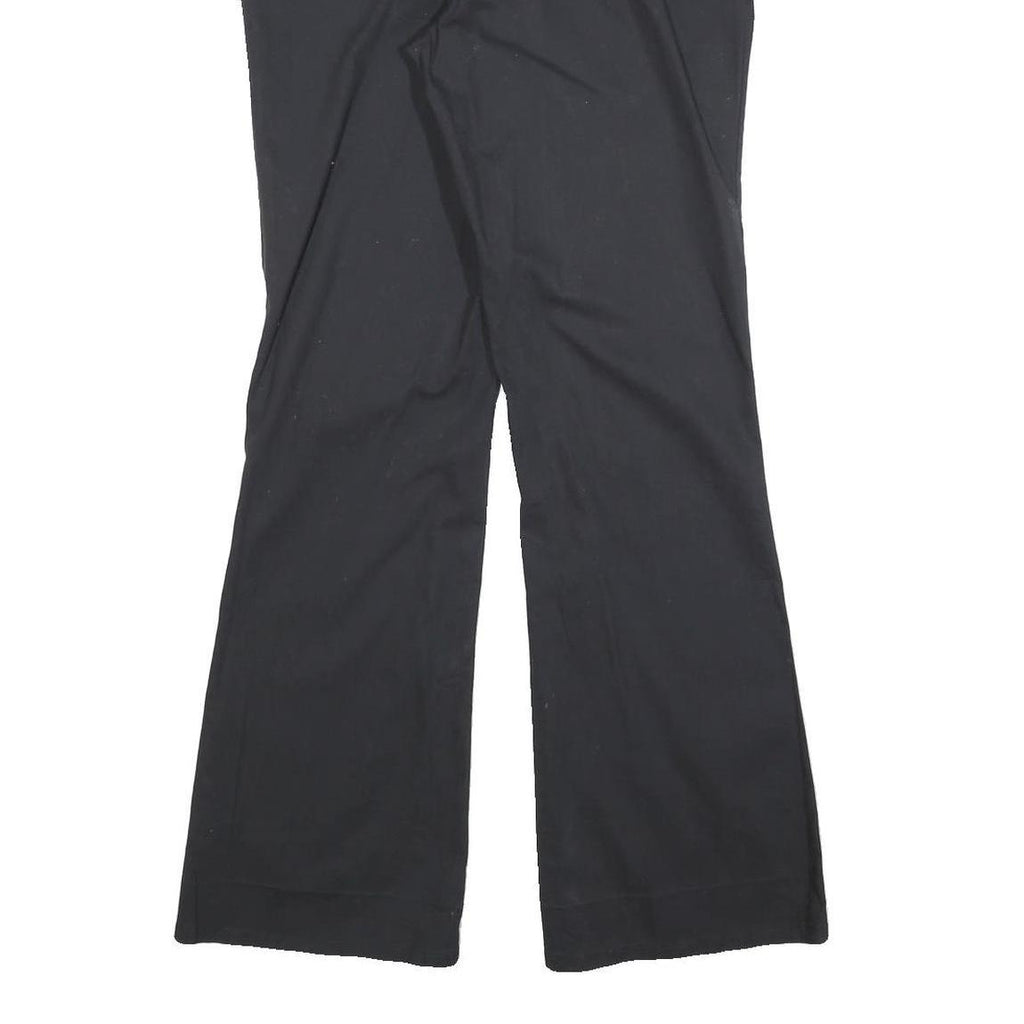 DICKIES Womens Cotton Blend Black Slim Bootcut Trousers W30 L30 Workwear