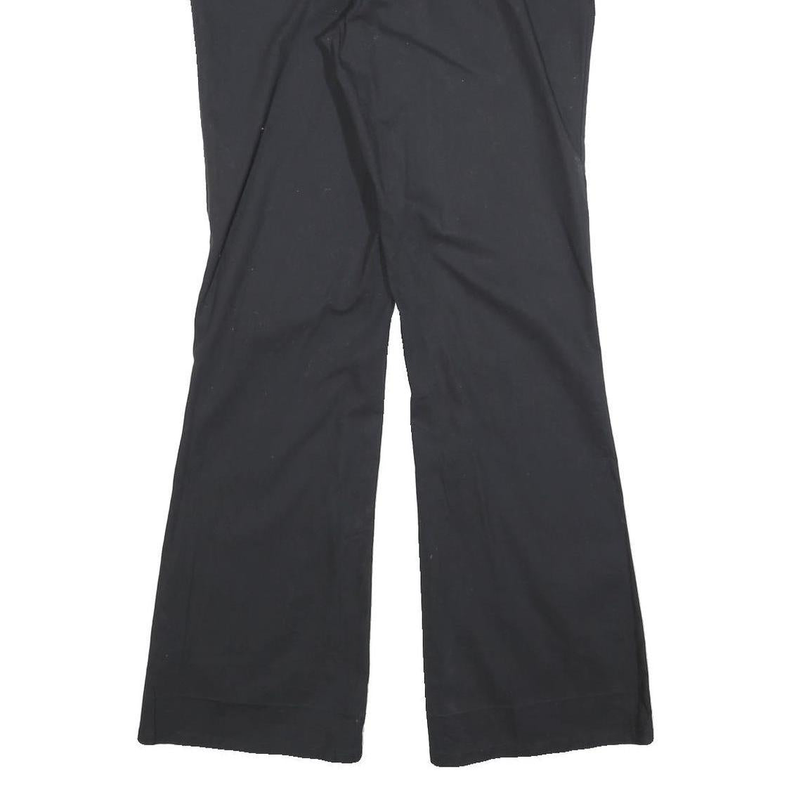 DICKIES Womens Cotton Blend Black Slim Bootcut Trousers W30 L30 Workwear