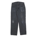 DICKIES Mens Regular Fit Black Denim Cotton Blend Jeans W34 L34 Workwear
