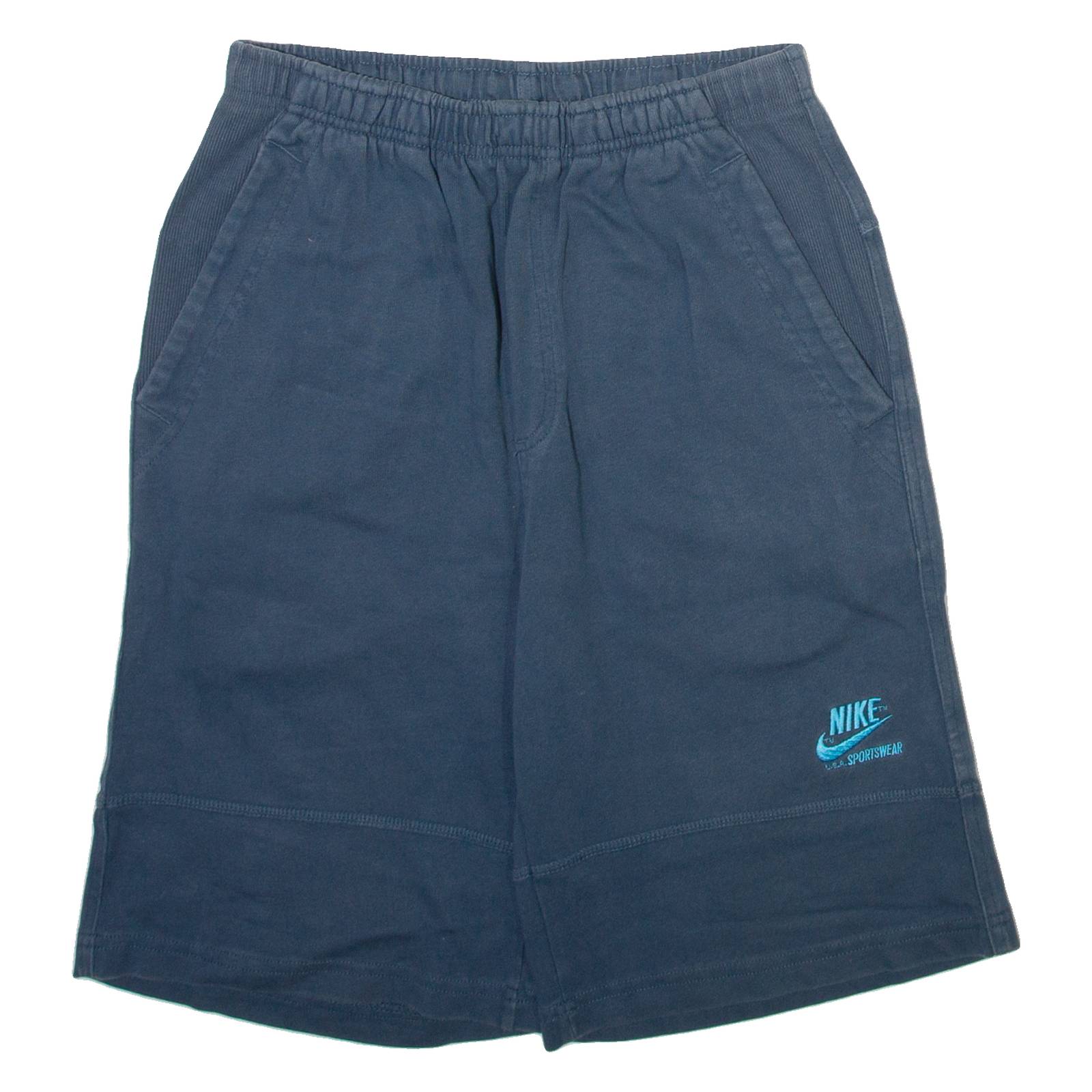 NIKE Mens Casual Shorts Blue S W26