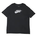 NIKE Mens Black Graphic T-Shirt L Short Sleeve Crew Neck Cotton Blend