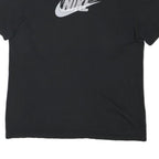NIKE Mens Black Graphic T-Shirt L Short Sleeve Crew Neck Cotton Blend
