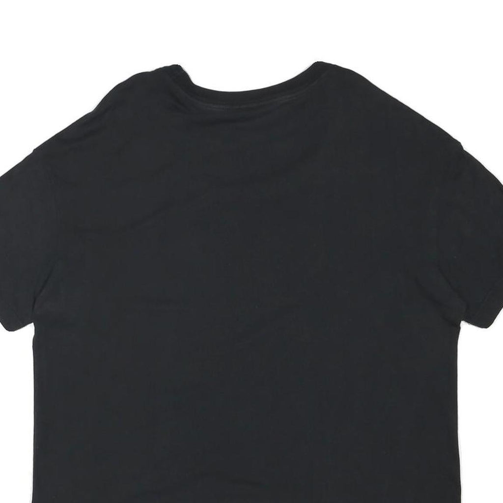 NIKE Mens Black Graphic T-Shirt L Short Sleeve Crew Neck Cotton Blend