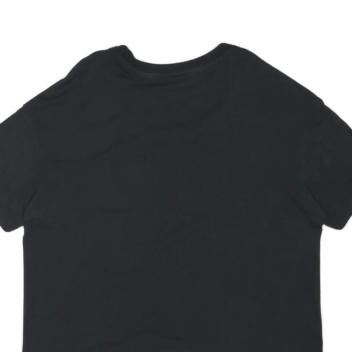 NIKE Mens Black Graphic T-Shirt L Short Sleeve Crew Neck Cotton Blend